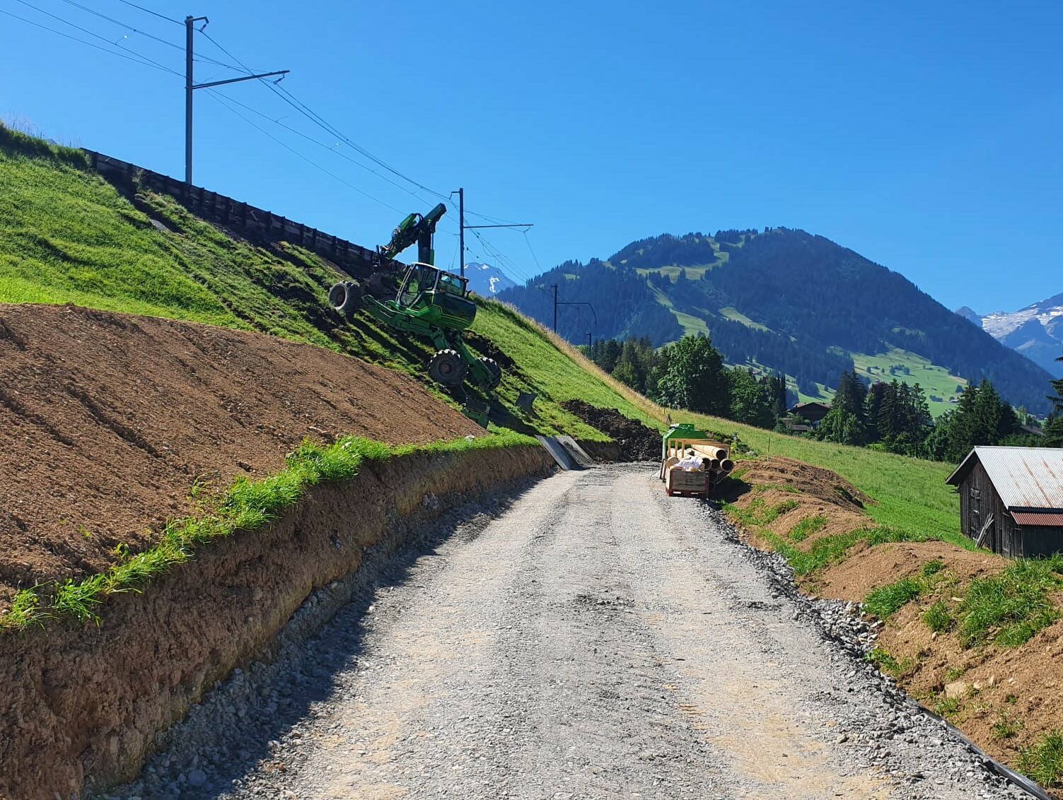 Mob Erdrutschsanierung, Château-d’Oex – Addor AG Gstaad