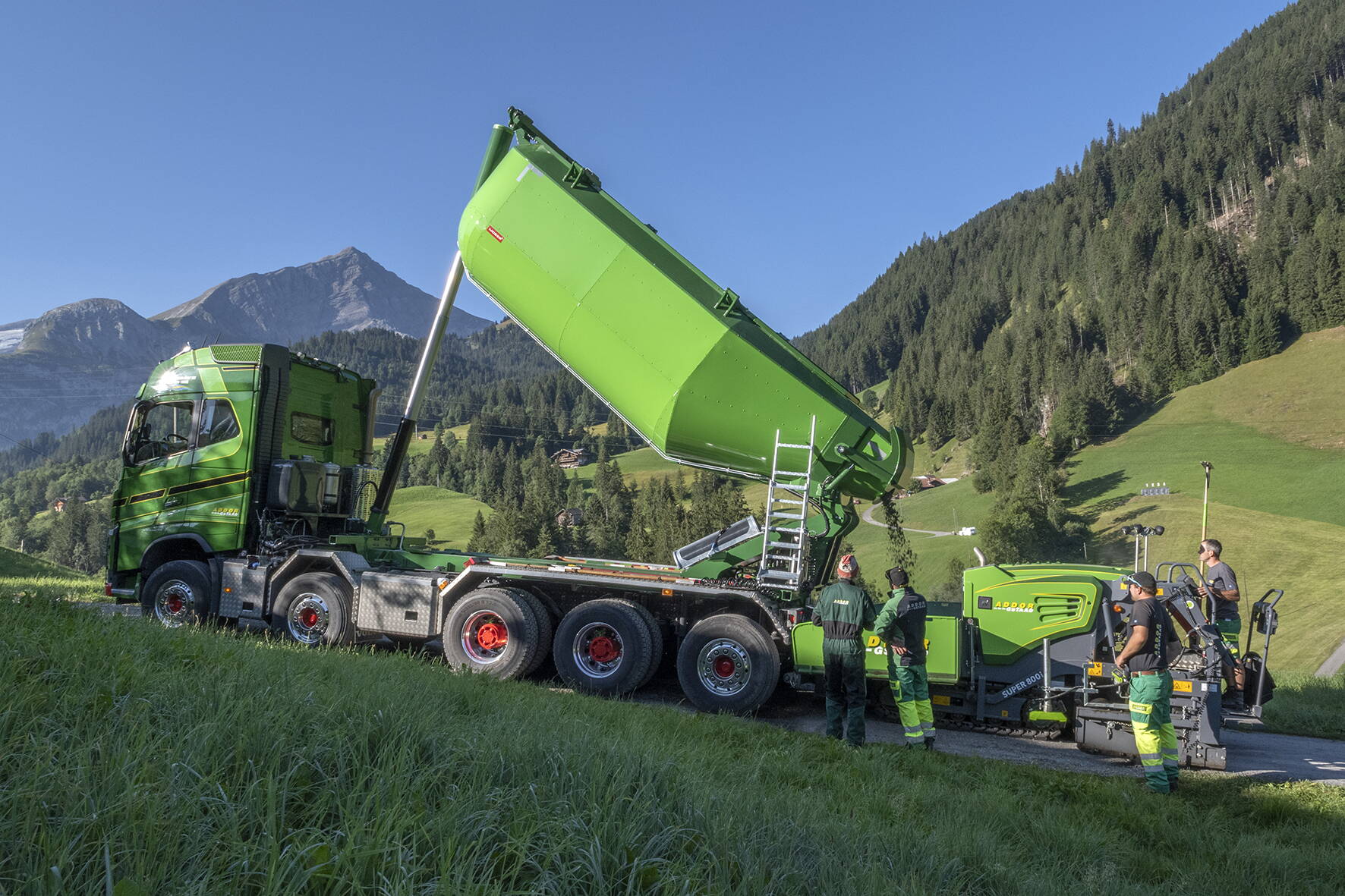 Addor AG Gstaad - Belagsarbeiten