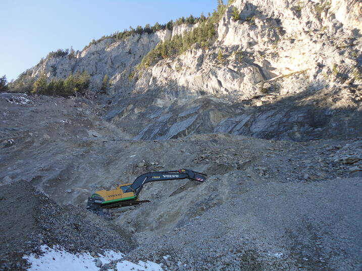 Steinbrueche und Kiesdepots - Addor AG Gstaad