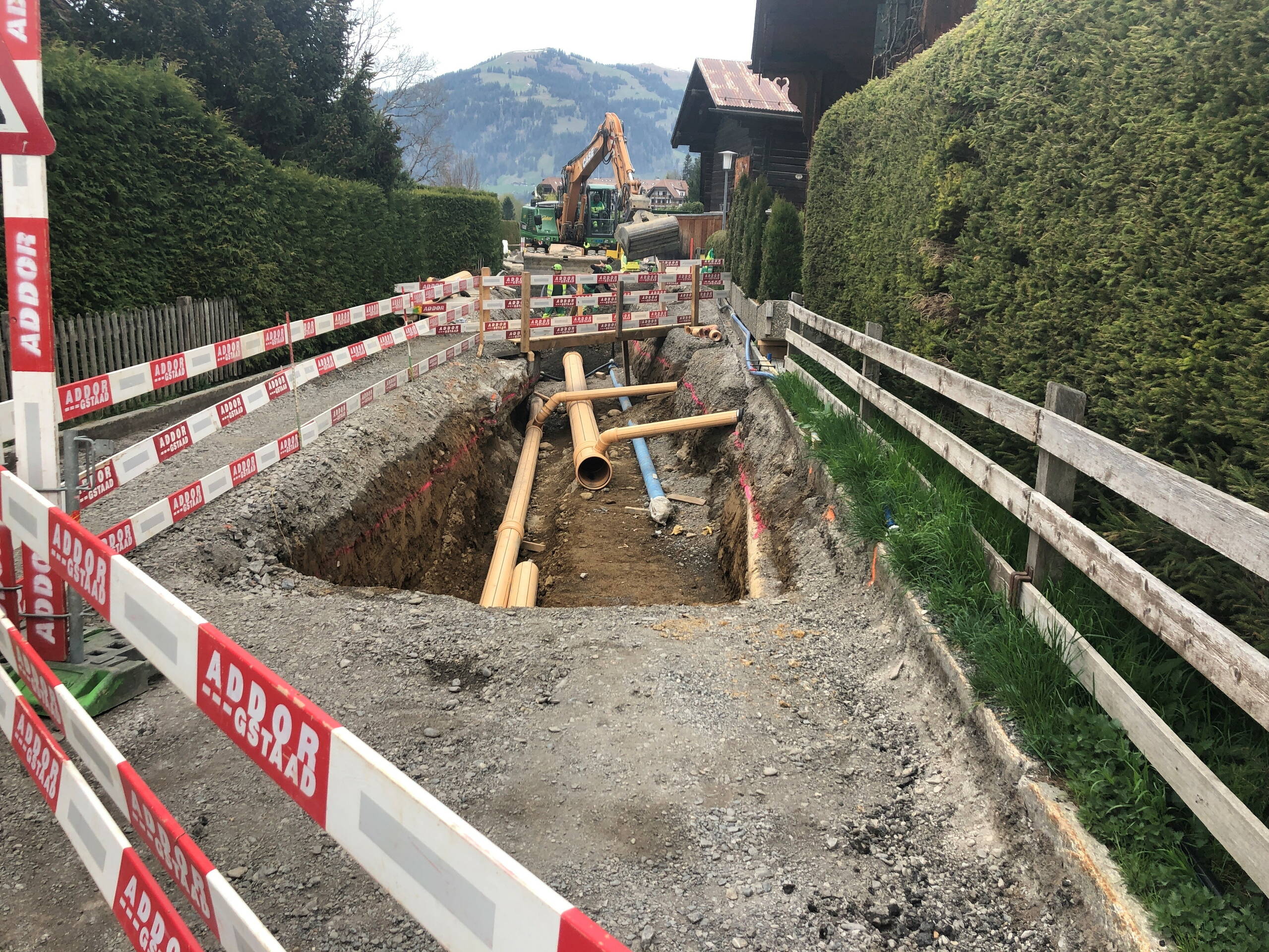 Addor AG Gstaad - Kanalisation Wispilenstrasse